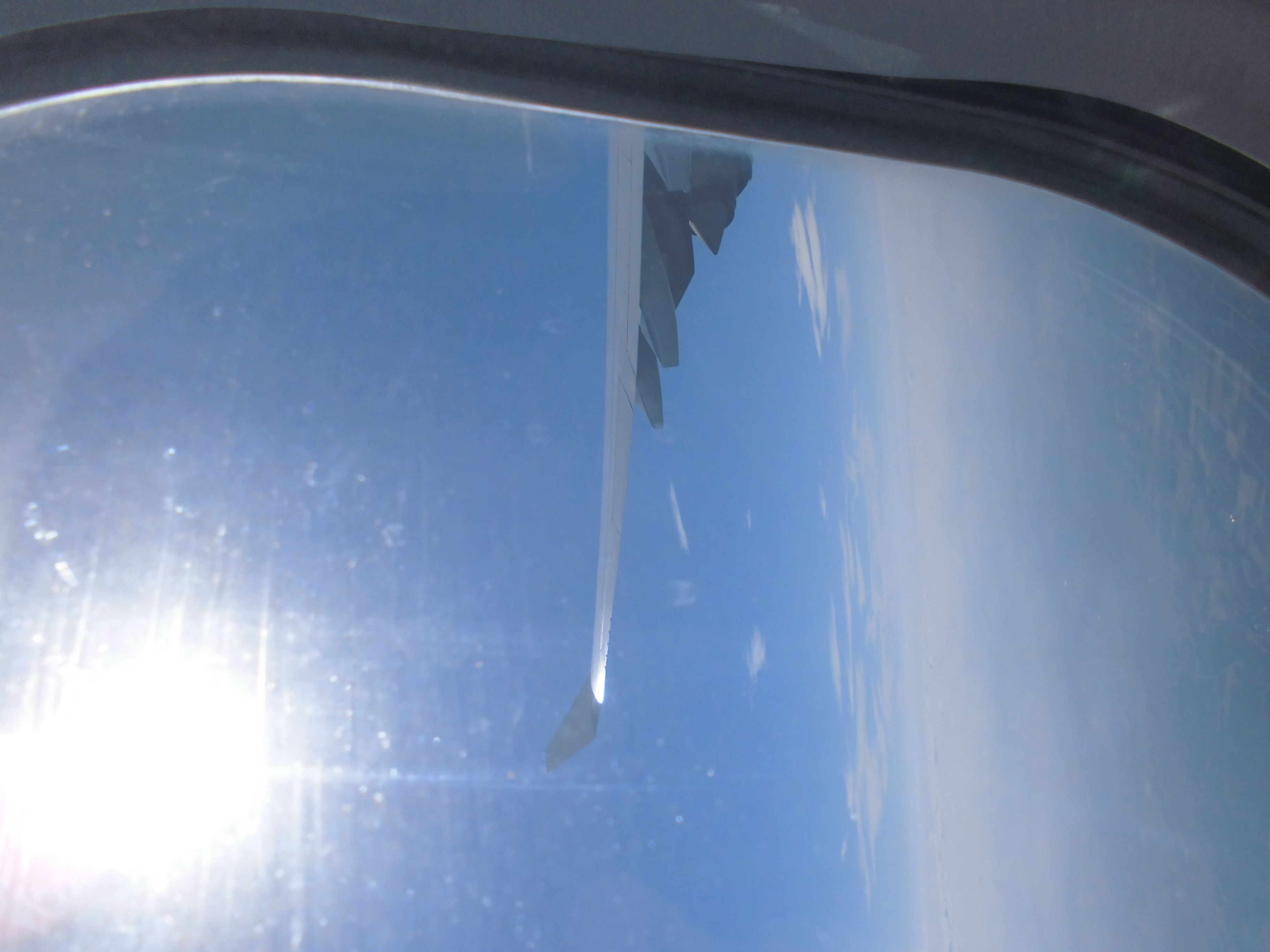 Ausblick aus dem Flugzeug