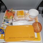 Das Essen im Flieger