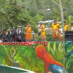 die Musikgruppe auf dem Coca Raymi Fest