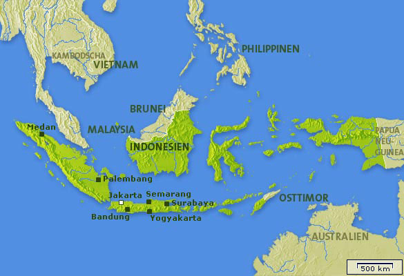 Landkarte Osttimor Klara in Osttimor