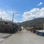 Unsere Hauptstraße hier in Quebrada...