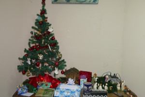 Der Weihnachtsbaum in unserem Wohnzimmer